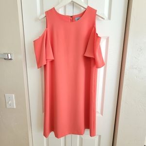 CeCe OTS flutter sleeve dress